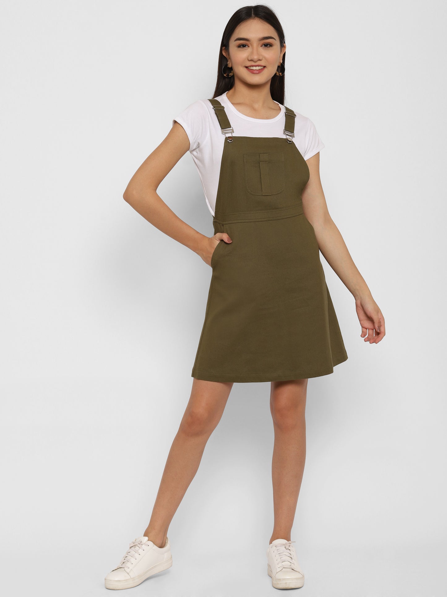 Cotton Pinafore Dress