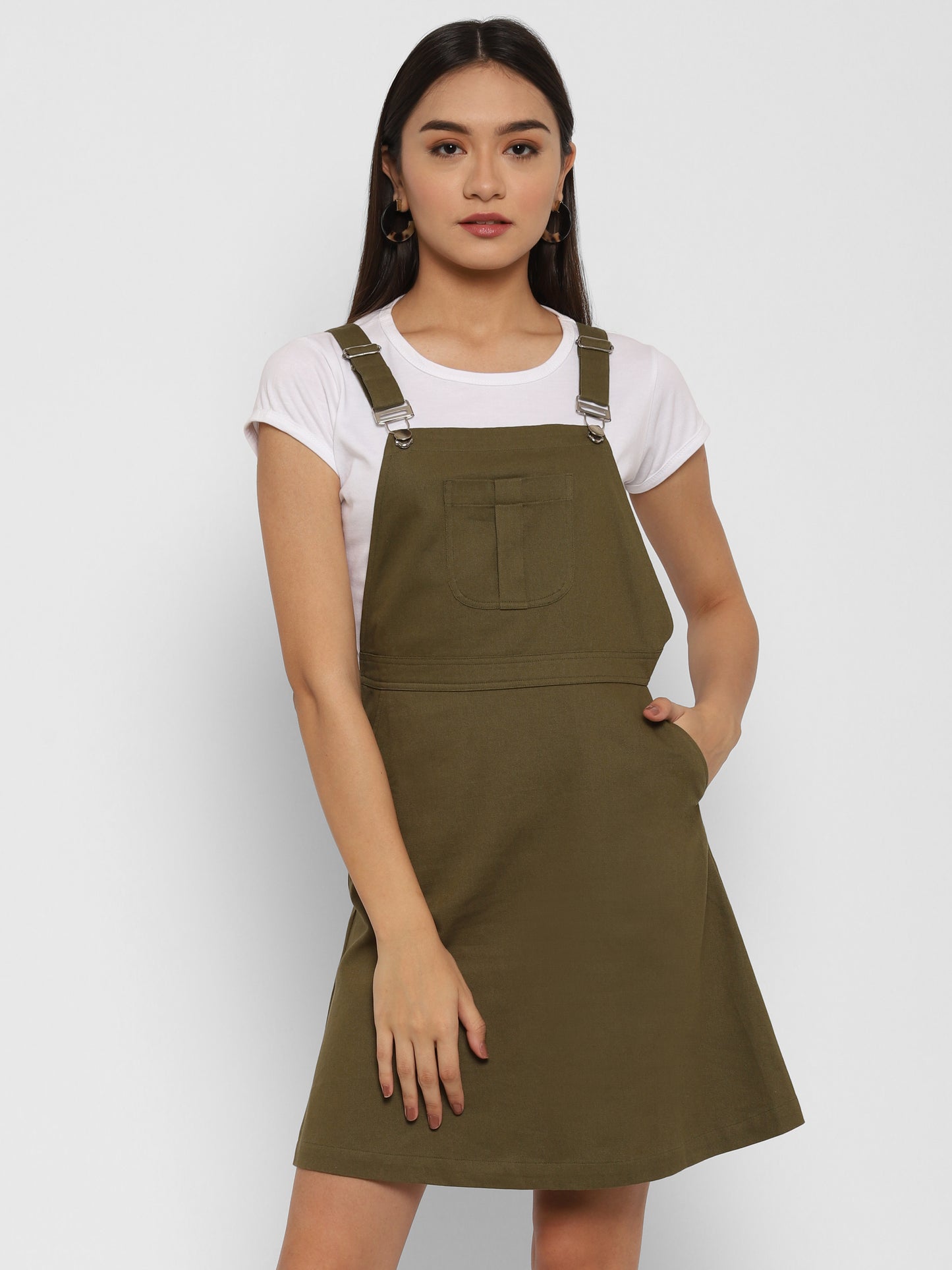 Cotton Pinafore Dress