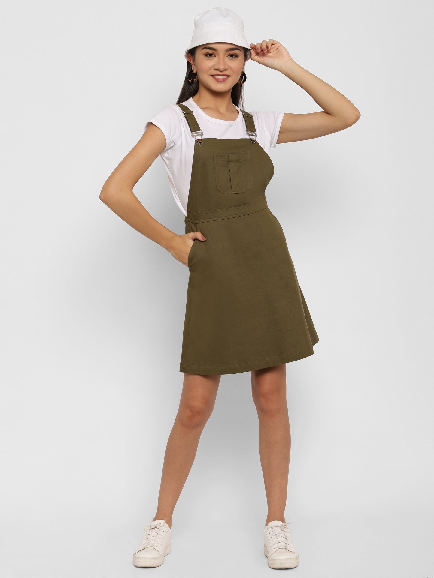 Cotton Pinafore Dress