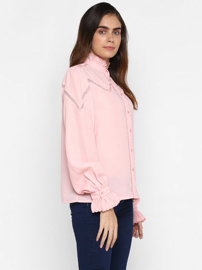 Classic Bell Sleeve Casual Shirt