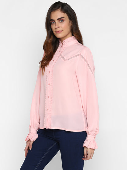 Classic Bell Sleeve Casual Shirt