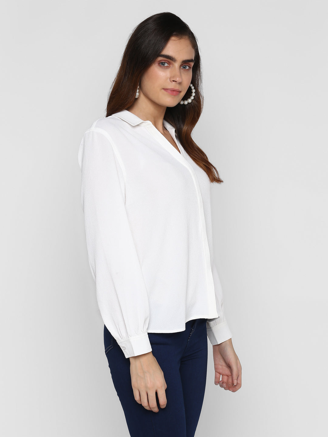 Sheer Casual Regular Fit Shirt