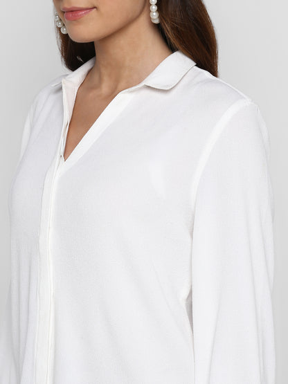 Sheer Casual Regular Fit Shirt