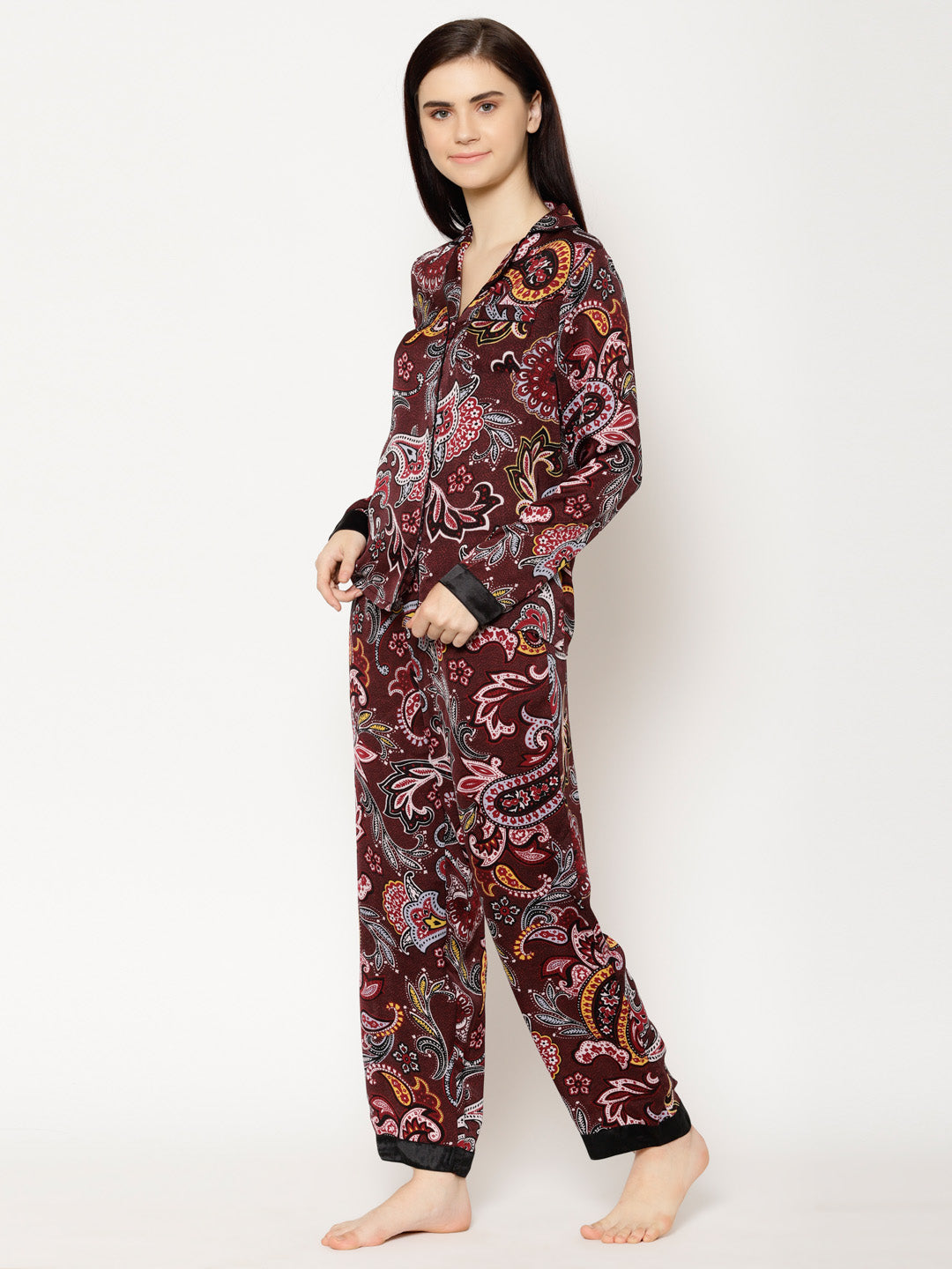 Women Multicoloured Printed Night suit