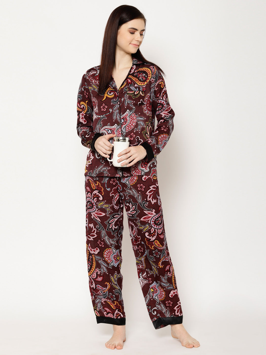 Women Multicoloured Printed Night suit