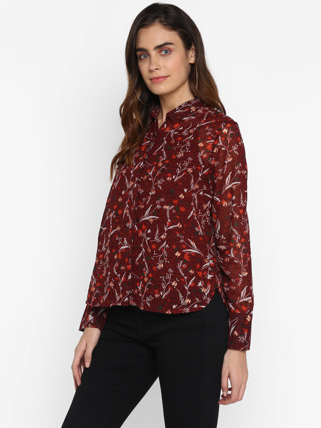 Classic Floral Printed Casual Shirt