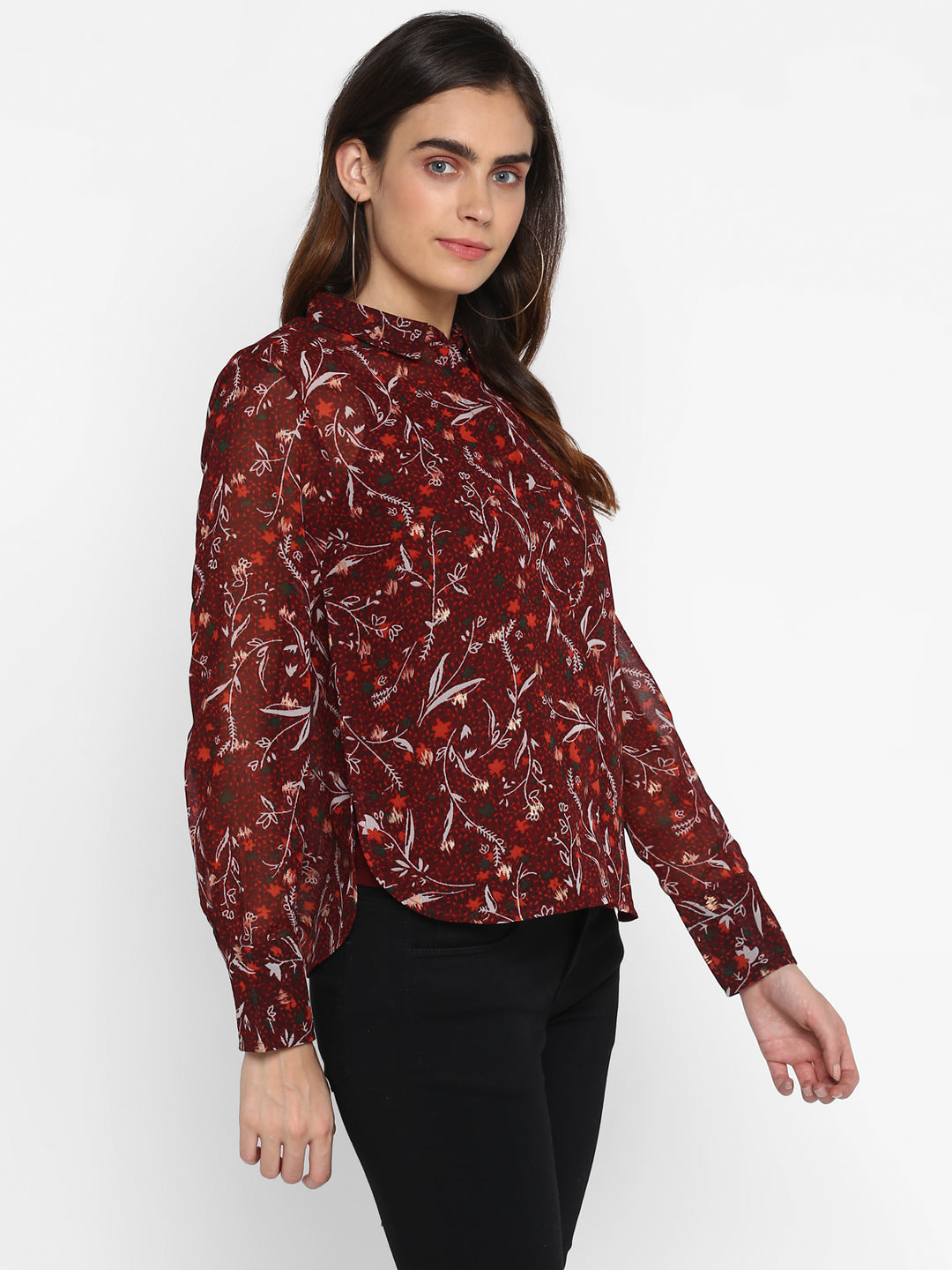 Classic Floral Printed Casual Shirt