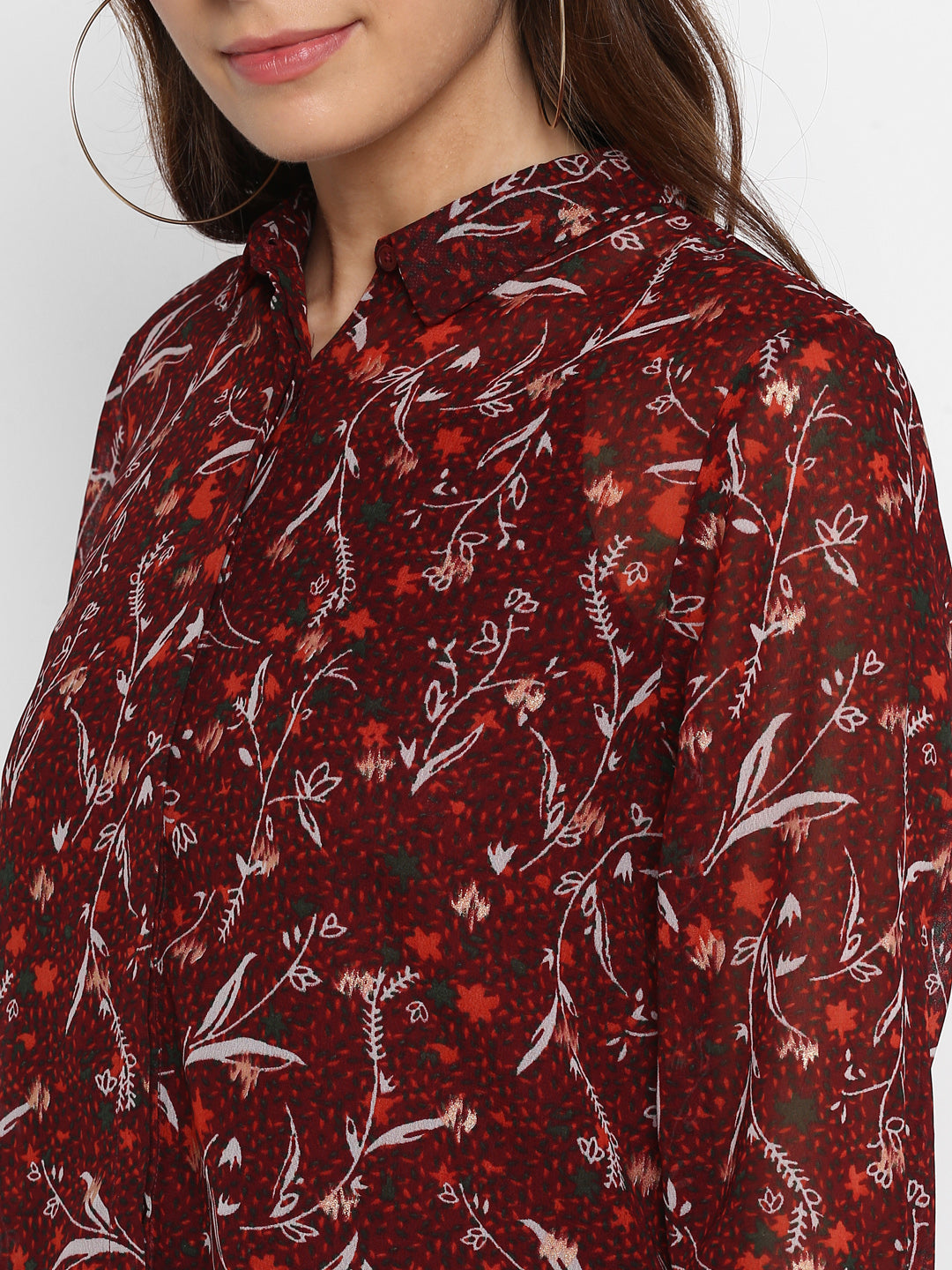 Classic Floral Printed Casual Shirt