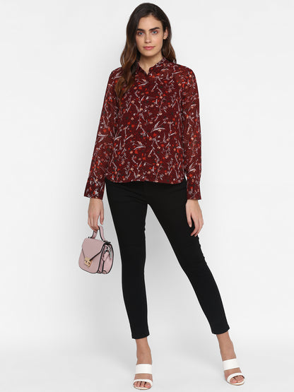 Classic Floral Printed Casual Shirt