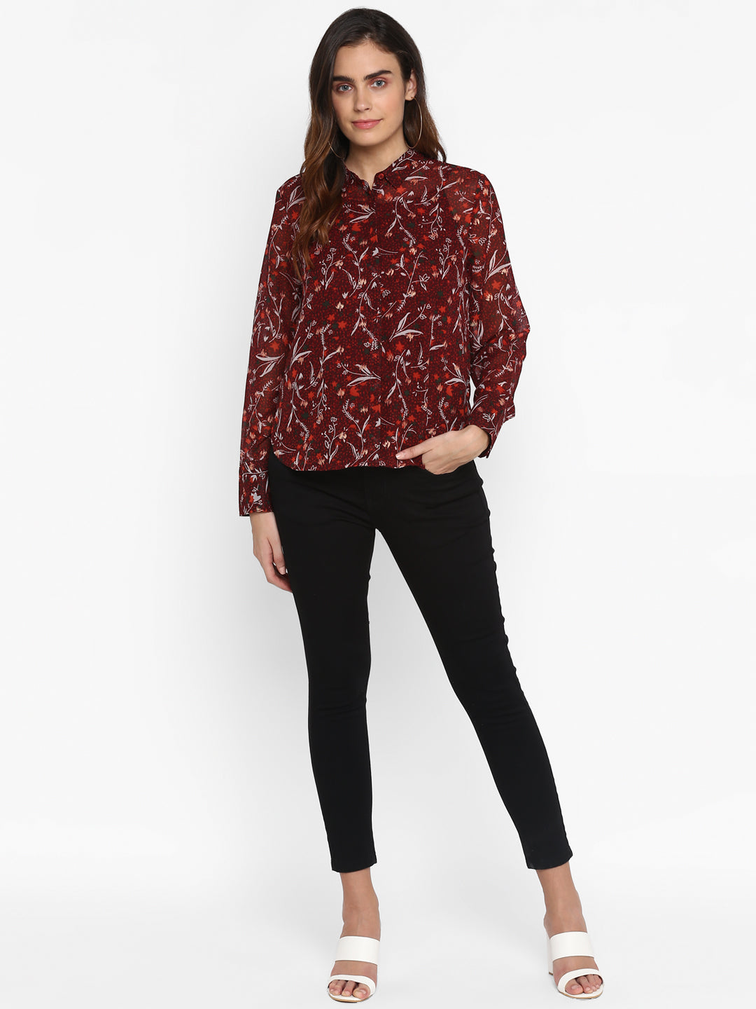 Classic Floral Printed Casual Shirt