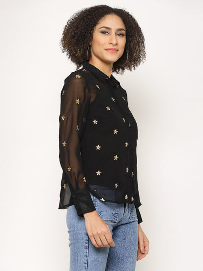 Embroidered Casual Shirt