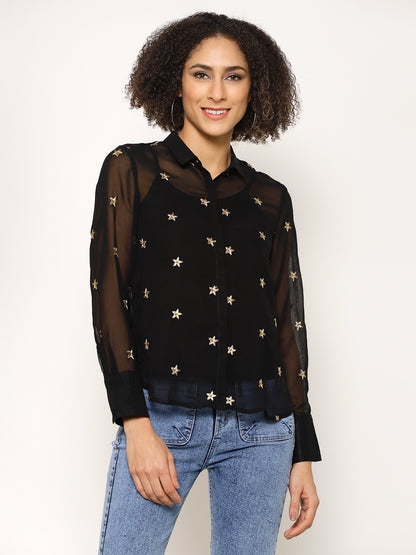 Embroidered Casual Shirt