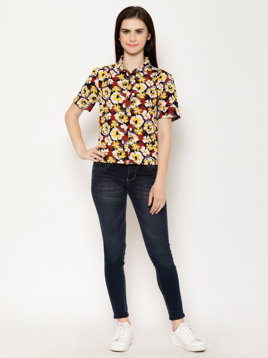 Floral Printed Casual Shirt