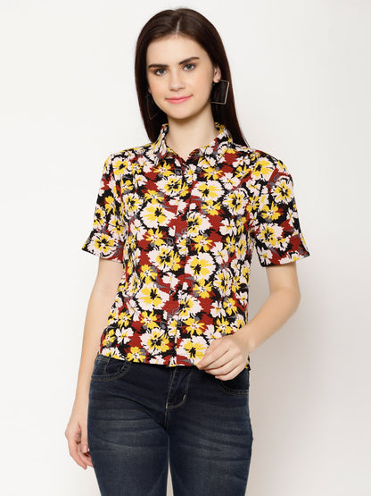 Floral Printed Casual Shirt