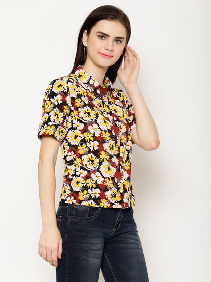 Floral Printed Casual Shirt