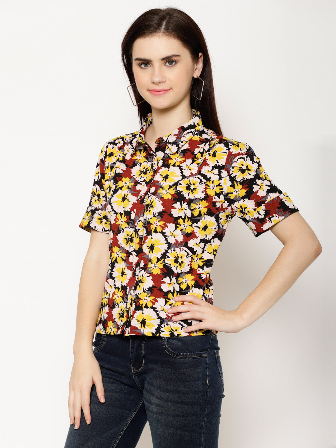 Floral Printed Casual Shirt