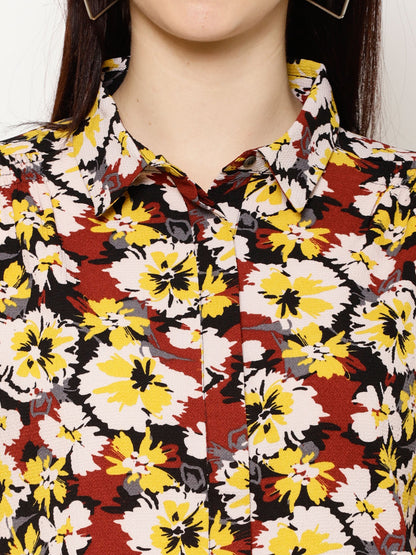 Floral Printed Casual Shirt