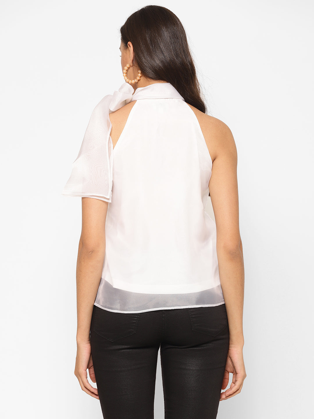 High Neck Bow Top