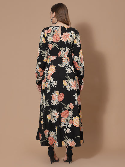 Floral Printed Maxi Dress