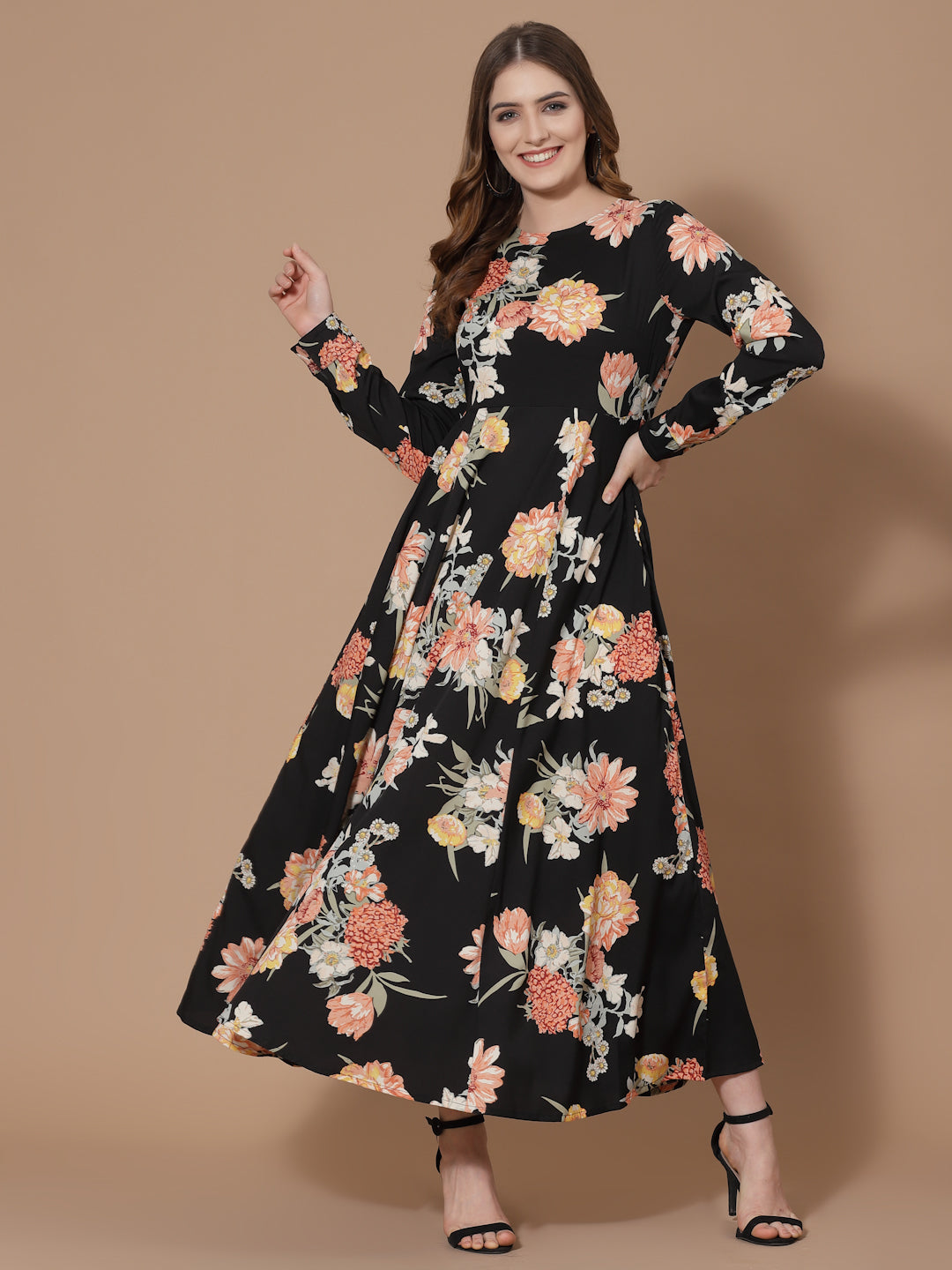 Floral Printed Maxi Dress