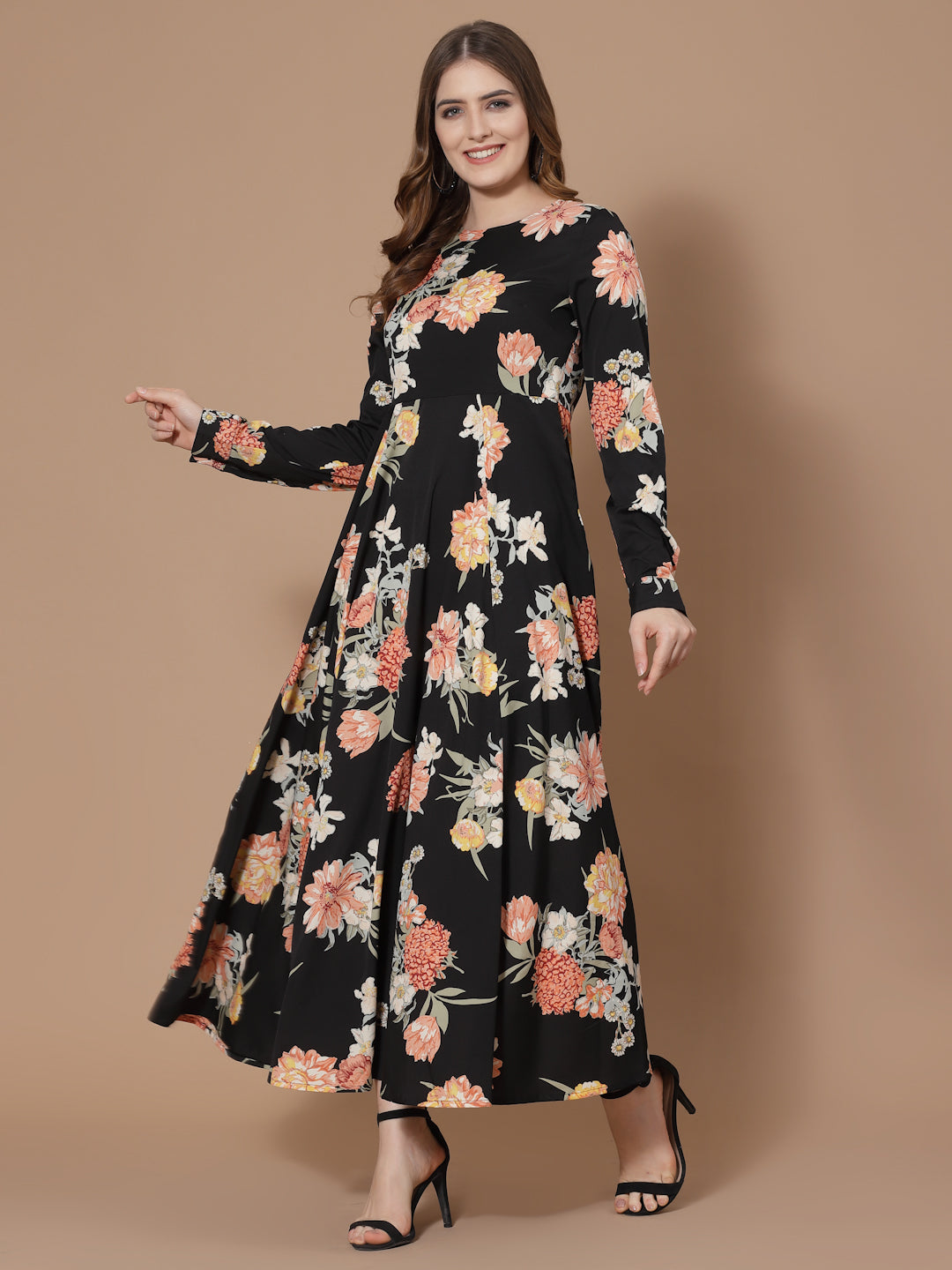 Floral Printed Maxi Dress